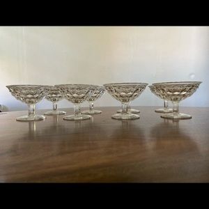 Vintage Coupe Glasses, Set of 8